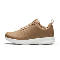 GaitLine Track Leather – Deep Tan/White/Gold Fritidssko, Dame