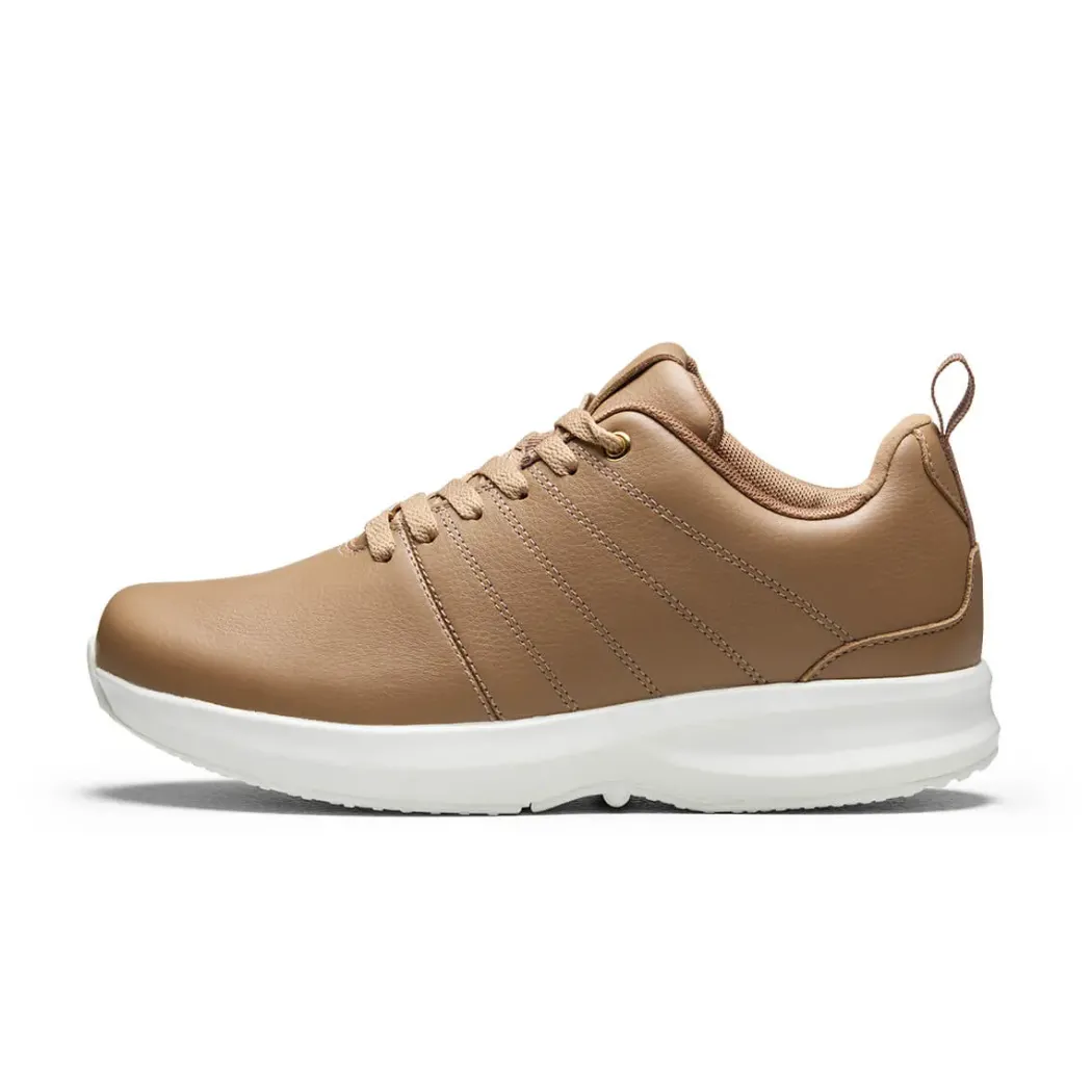 GaitLine Track Leather – Deep Tan/White/Gold Fritidssko, Dame