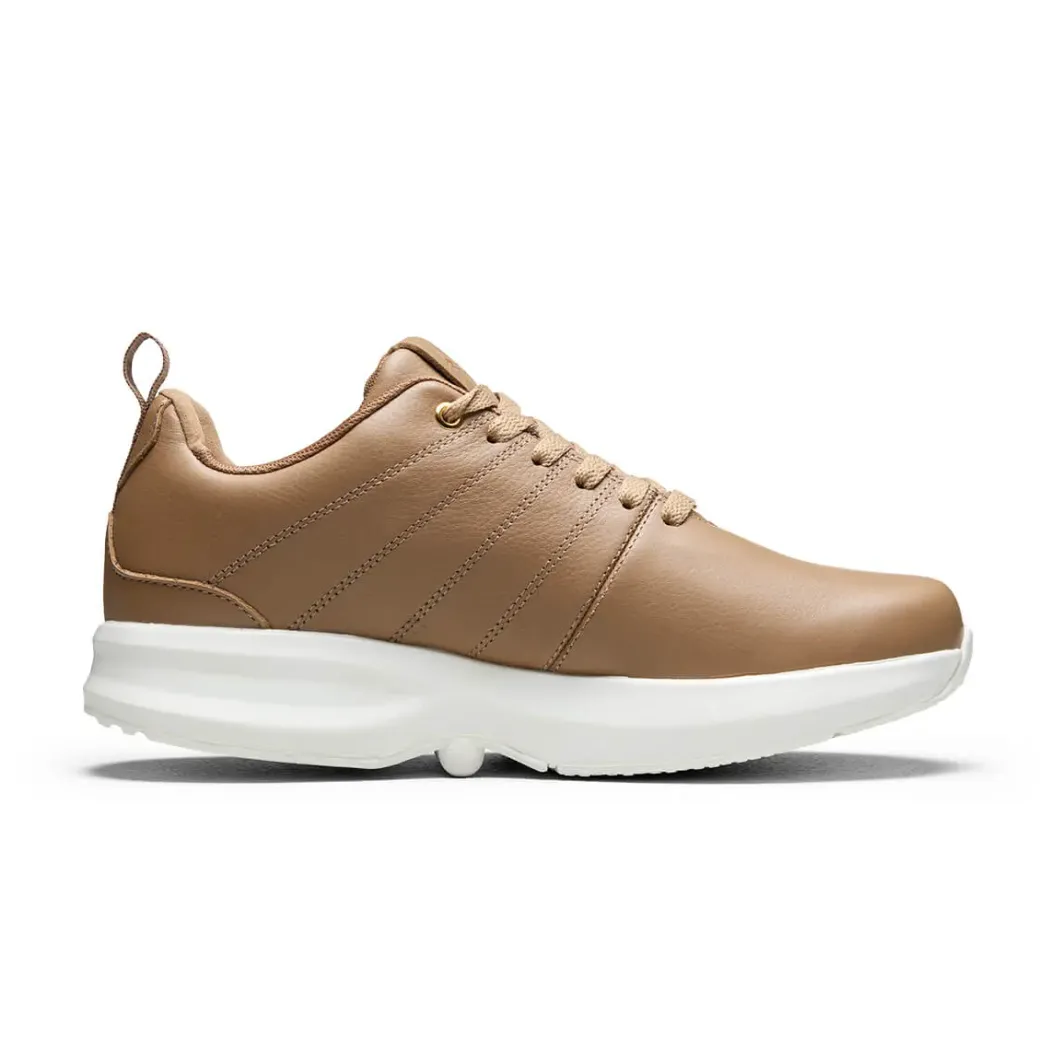 GaitLine Track Leather – Deep Tan/White/Gold Fritidssko, Dame