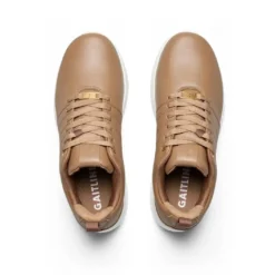 GaitLine Track Leather – Deep Tan/White/Gold Fritidssko, Dame