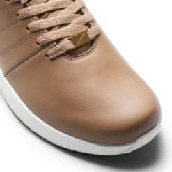 GaitLine Track Leather – Deep Tan/White/Gold Fritidssko, Dame