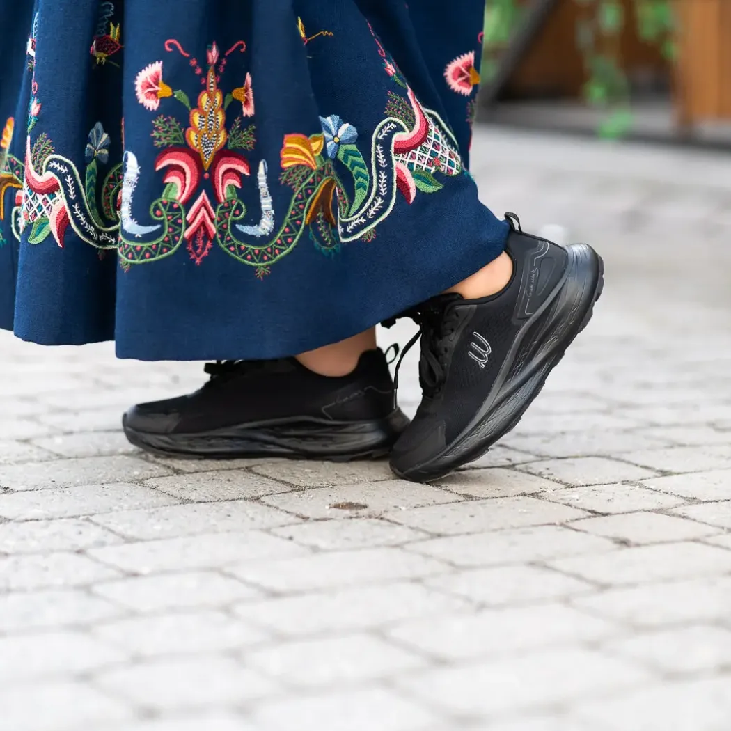 Grete Waitz fritidssko – sort, unisex