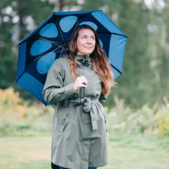 Gustbuster Sammenleggbar orkanparaply, marineblå
