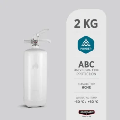 Housegard 2 kg pulverslukker, hvit