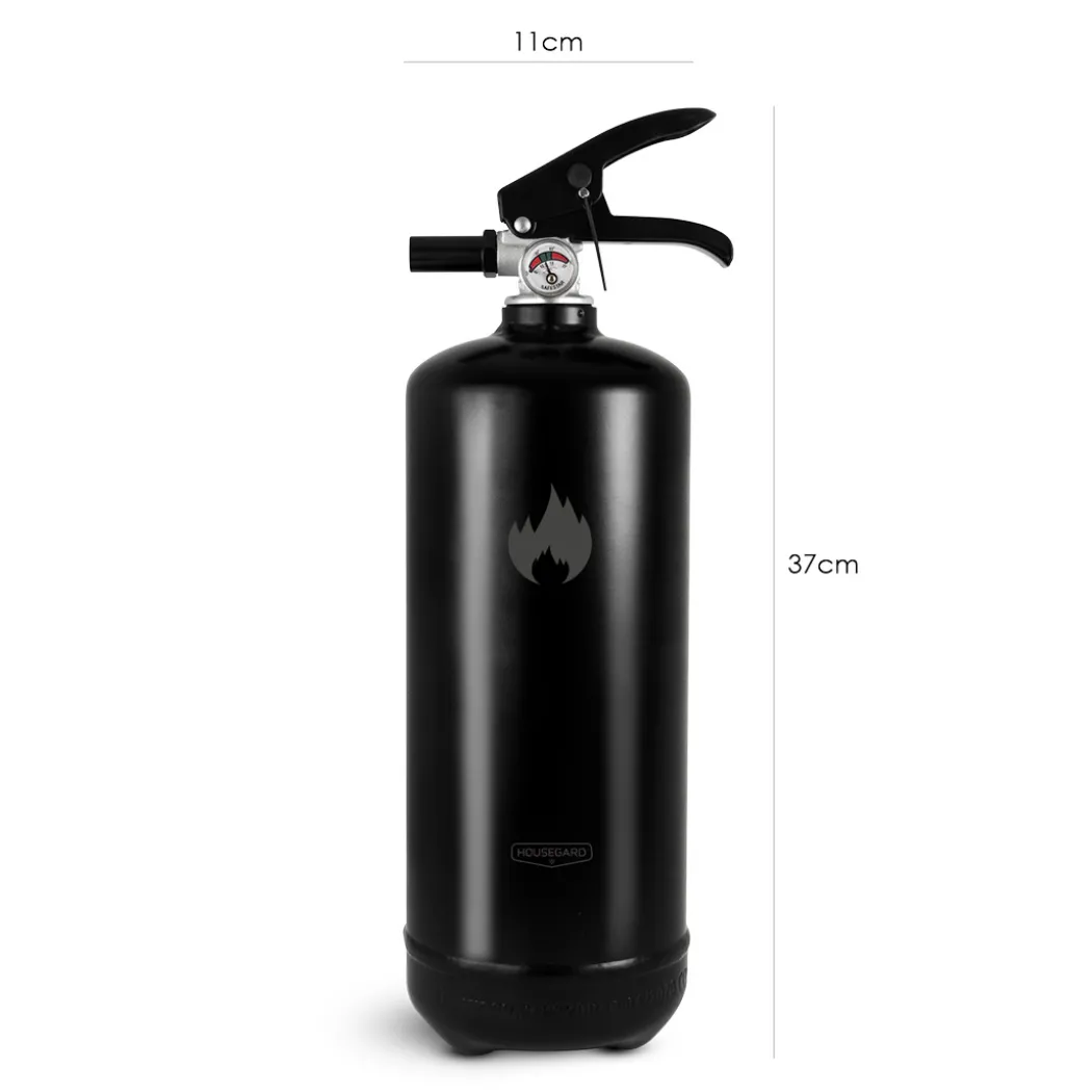 Housegard 2 kg pulverslukker, svart