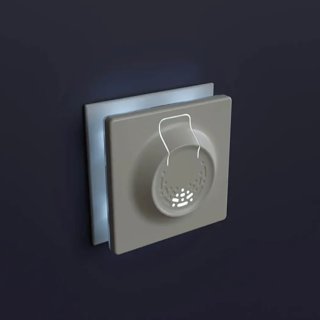 Miteless Home kjemikaliefri middbeskyttelse med ultralyd, grå