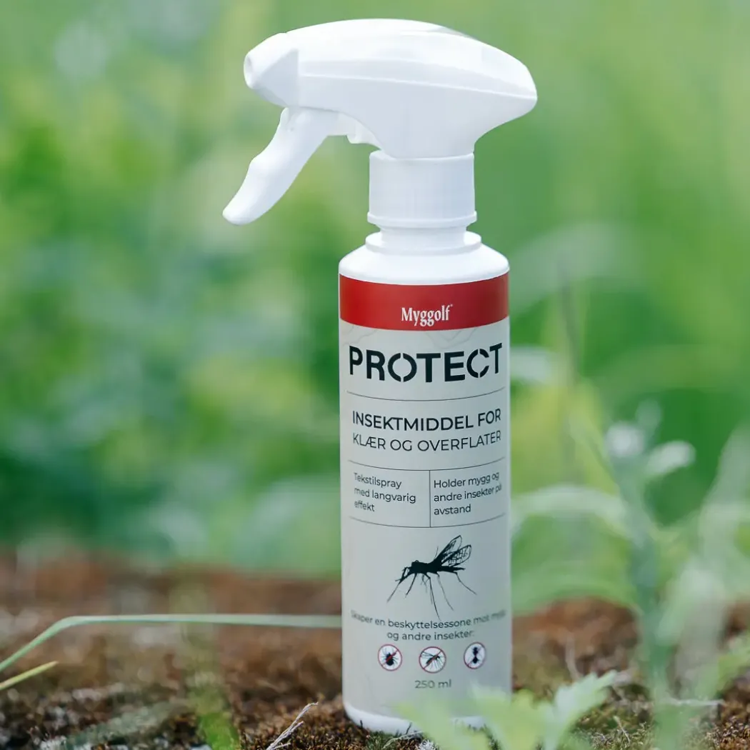 Myggolf Protect Insektmiddel for klær og overflater, 250 ml