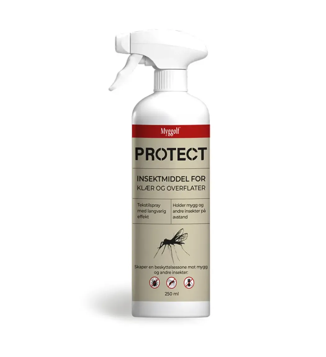 Myggolf Protect Insektmiddel for klær og overflater, 250 ml