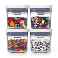 OXO POP lufttette mini oppbevaringsbokser, 4 stk