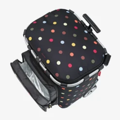 Reisenthel Carrycruiser Plus Trillebag 46L – Sort med fargede prikker