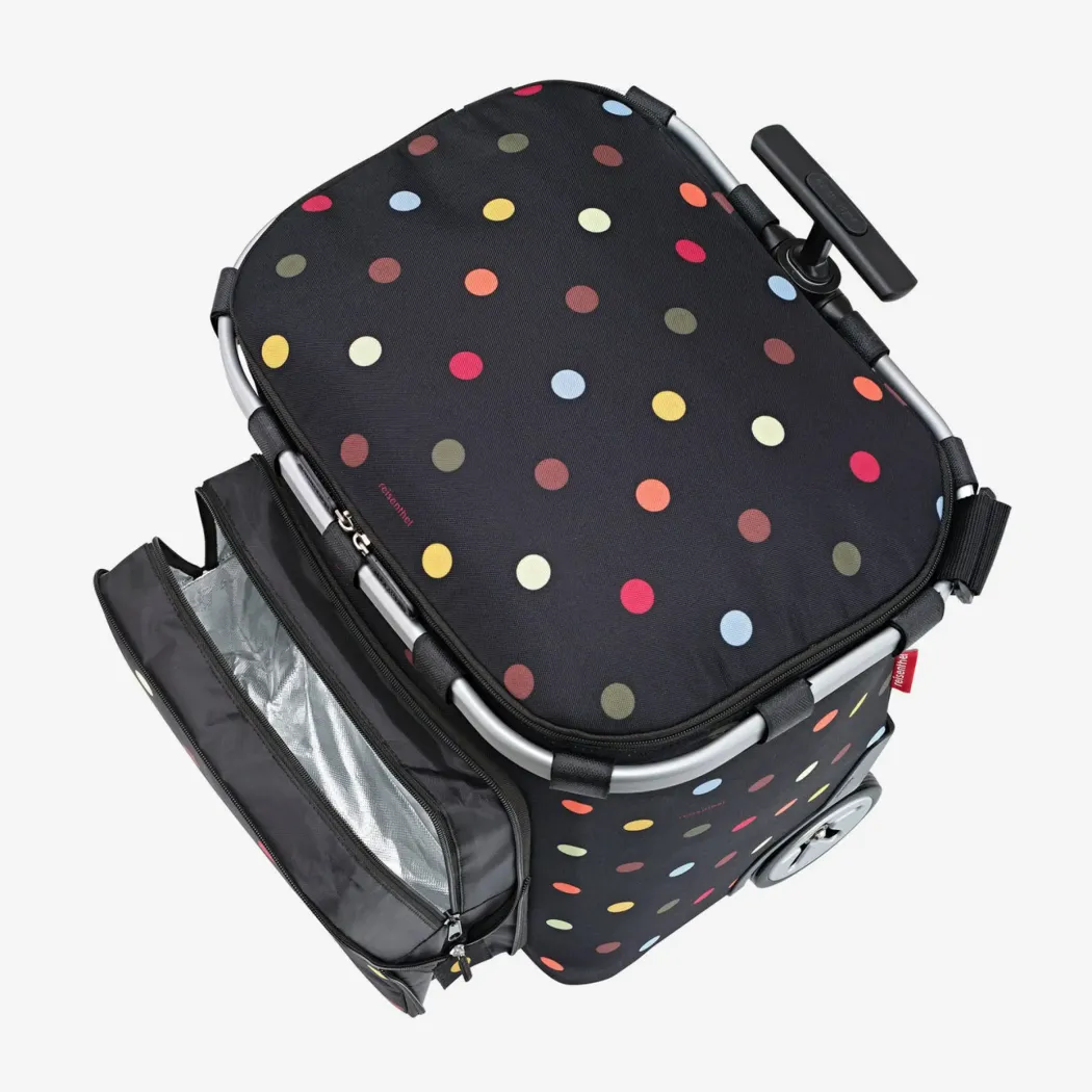 Reisenthel Carrycruiser Plus Trillebag 46L – Sort med fargede prikker