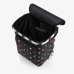 Reisenthel Carrycruiser Plus Trillebag 46L – Sort med fargede prikker