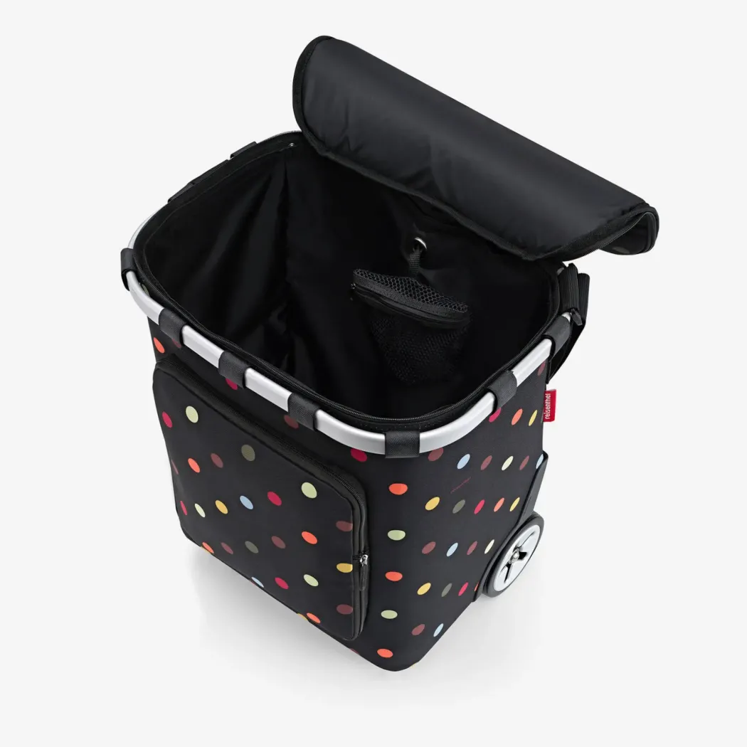Reisenthel Carrycruiser Plus Trillebag 46L – Sort med fargede prikker