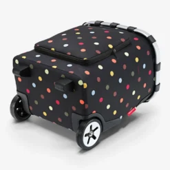 Reisenthel Carrycruiser Plus Trillebag 46L – Sort med fargede prikker