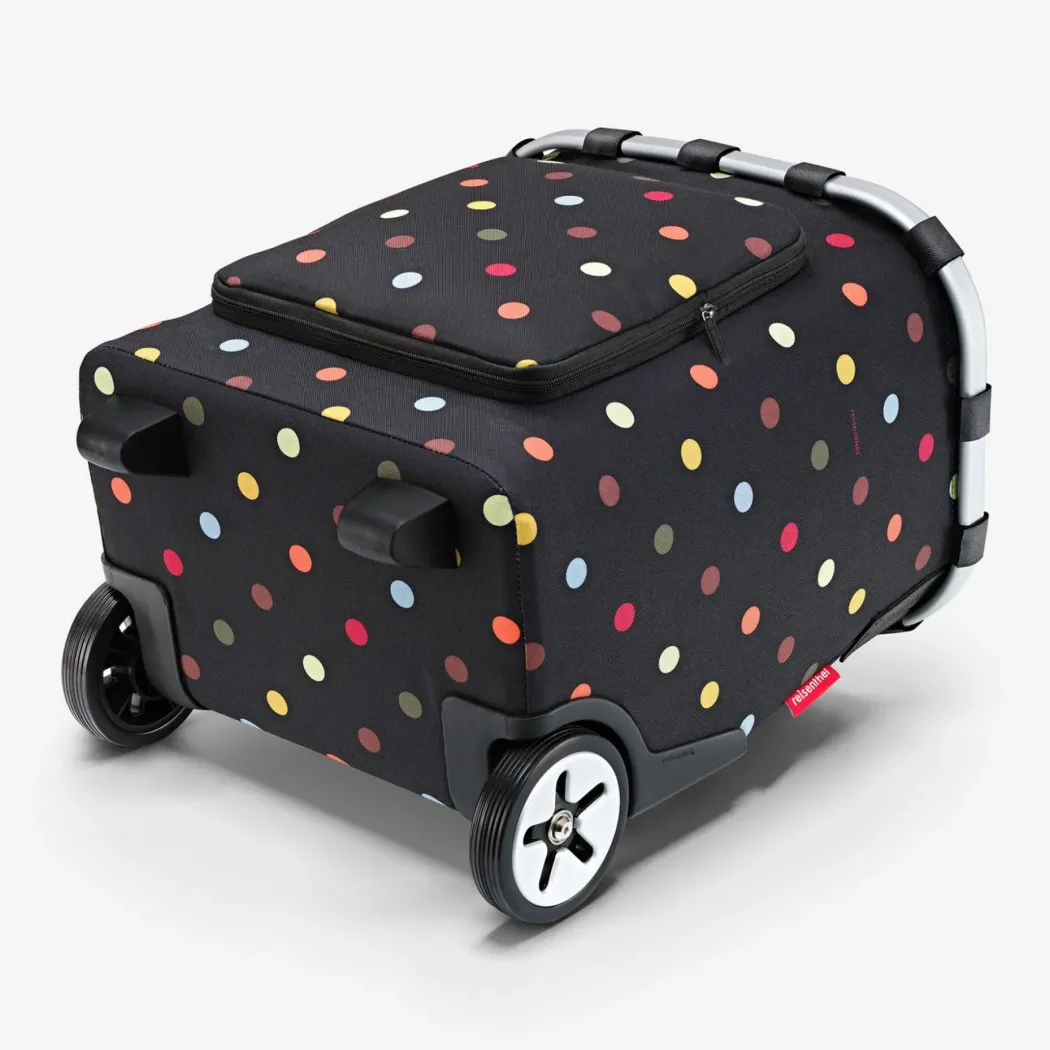 Reisenthel Carrycruiser Plus Trillebag 46L – Sort med fargede prikker