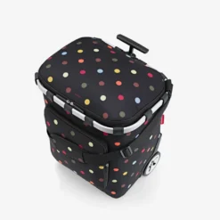 Reisenthel Carrycruiser Plus Trillebag 46L – Sort med fargede prikker