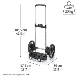 Reisenthel Citycruiser trillebag 45L, sort med fargerike prikker
