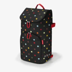 Reisenthel Citycruiser trillebag 45L, sort med fargerike prikker