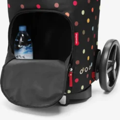 Reisenthel Citycruiser trillebag 45L, sort med fargerike prikker