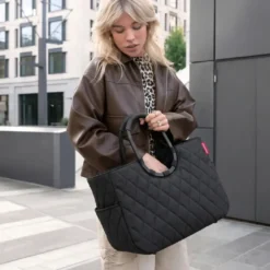 Reisenthel Loopshopper L vattert veske 25L, svart