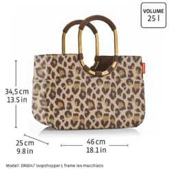 Reisenthel Loopshopper L vattert veske 25L, svart