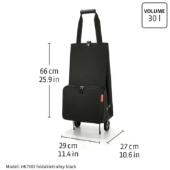 Reisenthel Sammenleggbar trillebag 30L – Polkadotter