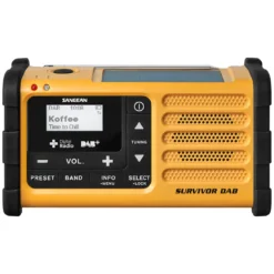 Sangean MMR-88 bærbar nødradio med sveiv, solcelle, DAB+ og FM