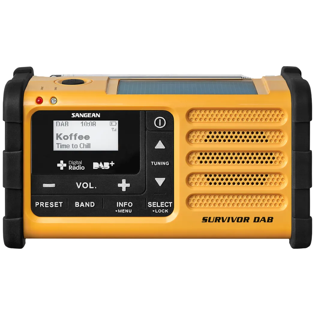 Sangean MMR-88 bærbar nødradio med sveiv, solcelle, DAB+ og FM