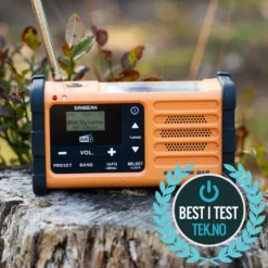 Sangean MMR-88 bærbar nødradio med sveiv, solcelle, DAB+ og FM
