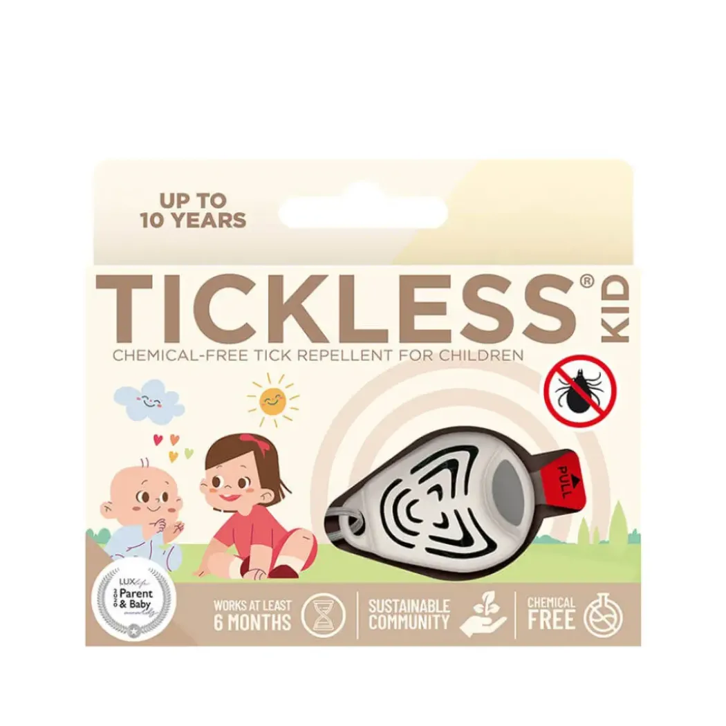 TICKLESS Kjemikaliefri flåttbeskyttelse for baby/barn, beige