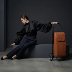 Trust Care Amore Mio 2-i-1 Trillebag med handlevognfunksjon 25L, brun