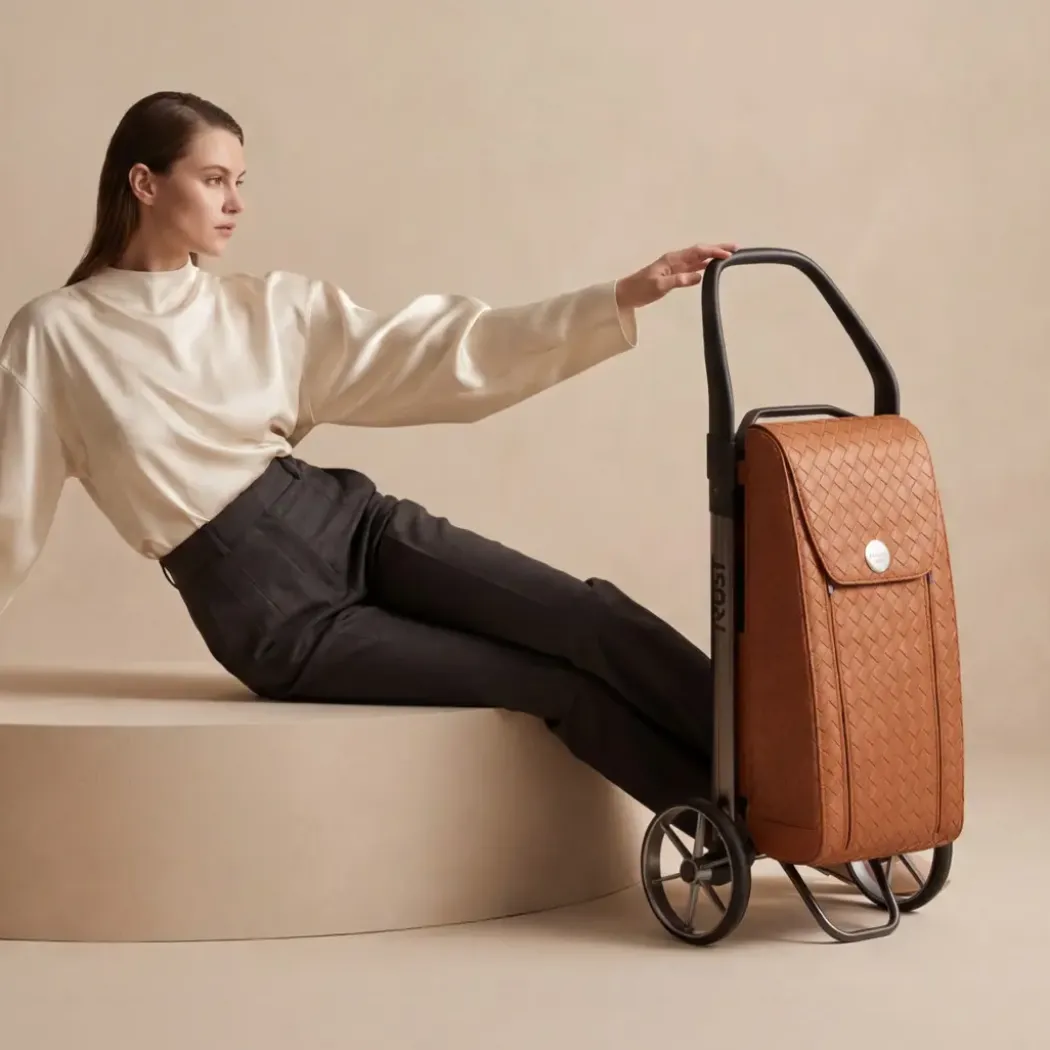 Trust Care Amore Mio 2-i-1 Trillebag med handlevognfunksjon 25L, brun