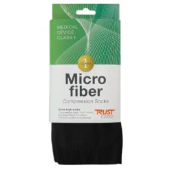 Trust Care Kompresjonsstrømper i mikrofiber, sort