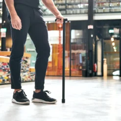 Vitility Fast Stokk med ergonomisk grep, sort