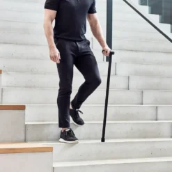 Vitility Fast Stokk med ergonomisk grep, sort
