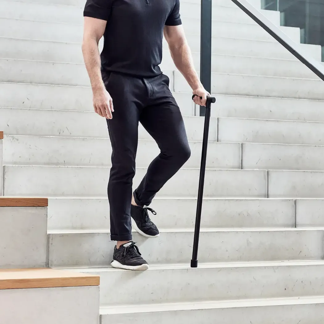 Vitility Fast Stokk med ergonomisk grep, sort