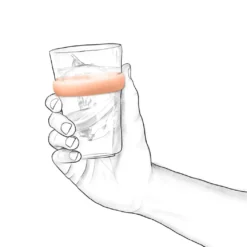 Vitility ring til kopp, rosa
