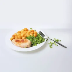 Vitility tallerken med høy kant