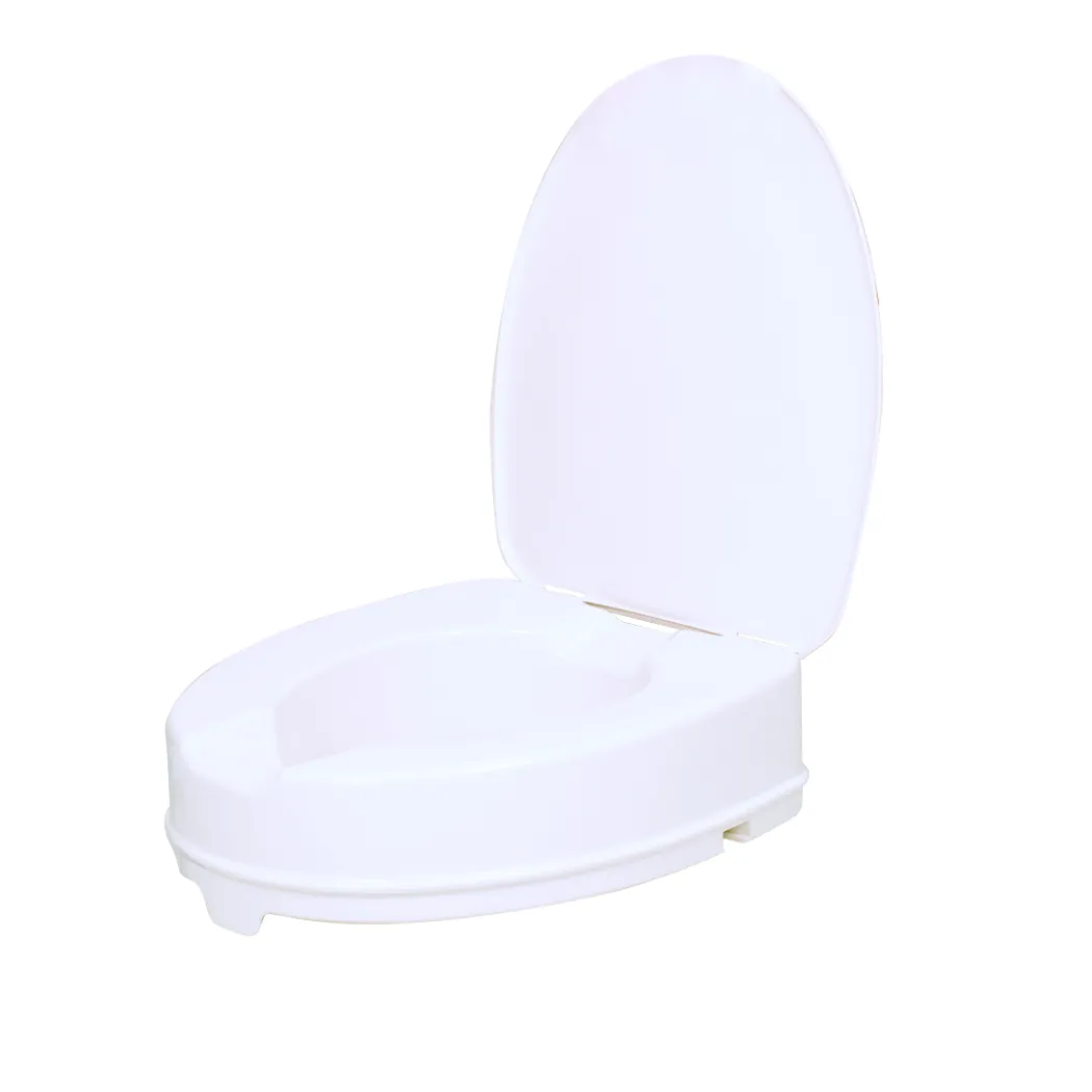 Vitility Toalettforhøyer med lokk, 10 cm høyde